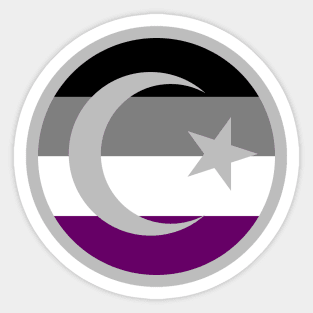 Ace Pride Crescent Sticker